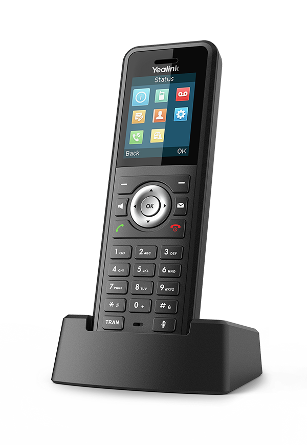 Paire de combinées sans fil connectés en téléphonie IP